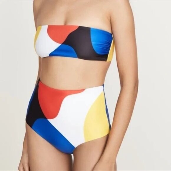 SPF 50 Mara Hoffman Abigail Bandeau  Top - Picture 5 of 9